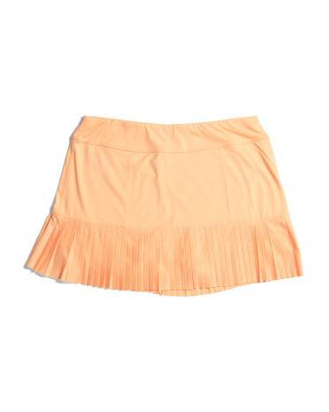 Knife Pleated Short Skort for Women | Polyester/Spandex Product Image