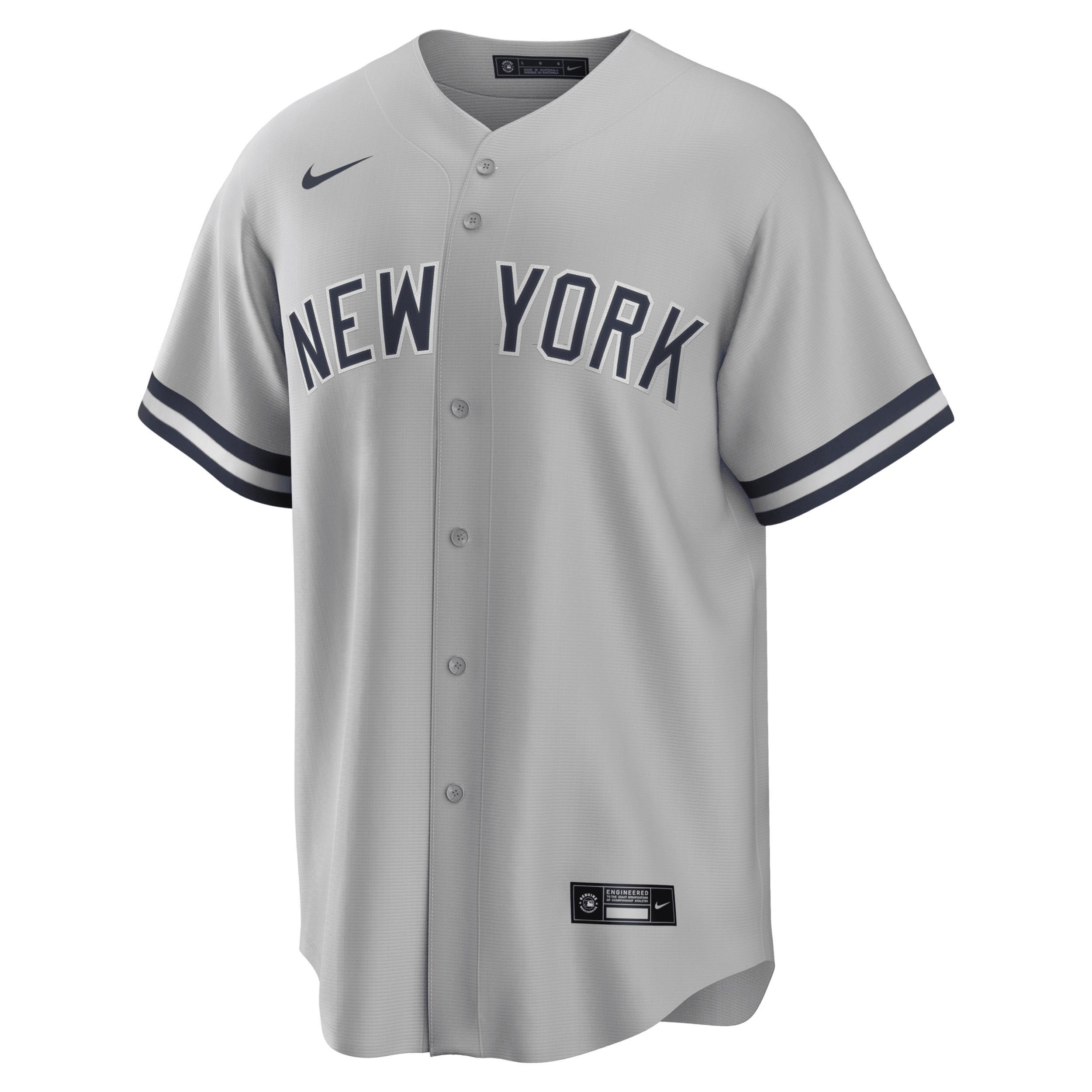 Nike Mens New York Yankees Official Player Replica Jersey Gerrit Cole - Gray Product Image