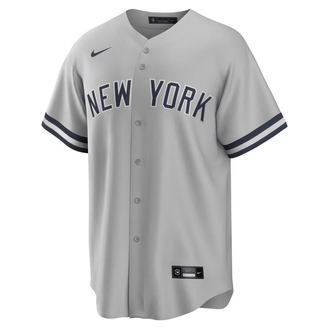 Mens Nike Gerrit Cole Gray New York Yankees Road Replica Player Name Jersey Product Image