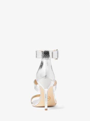 MICHAEL Michael Kors Amal Sandal (Silver) Women's Shoes Product Image