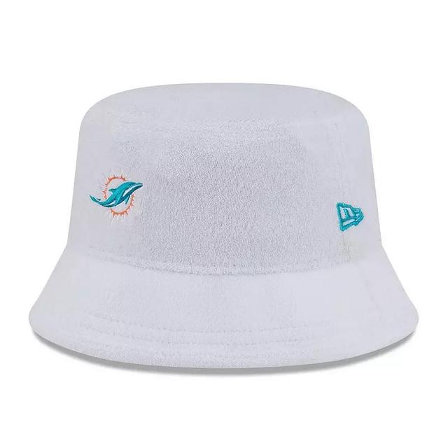 Mens New Era Miami Dolphins Court Sport Terry Bucket Hat Product Image