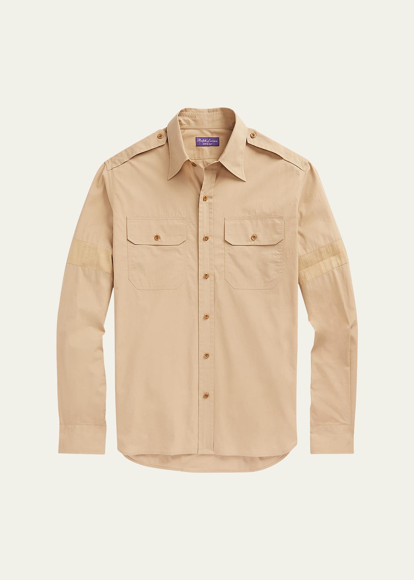 Mens Brushed Poplin Shirt Product Image