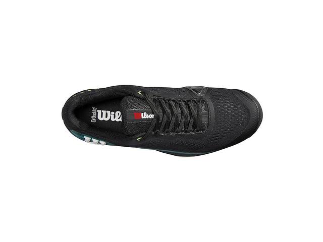 Wilson Rush Pro 4.0 Blade Black/Deep Teal) Men's Tennis Shoes Product Image