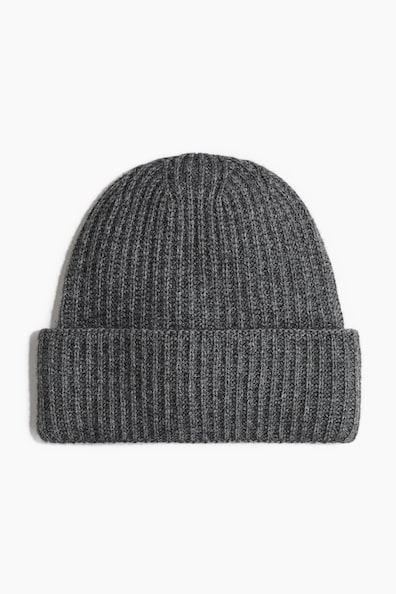 Rib-Knit Wool-Blend Hat Product Image