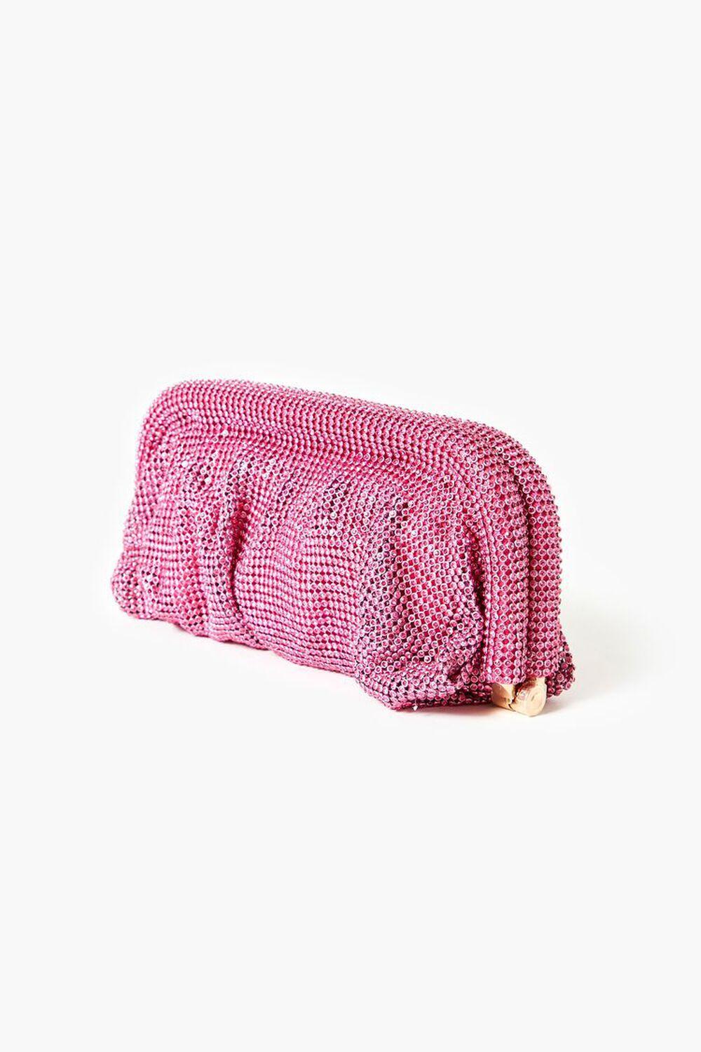 Ruched Rhinestone Clutch Bag | Forever 21 Product Image