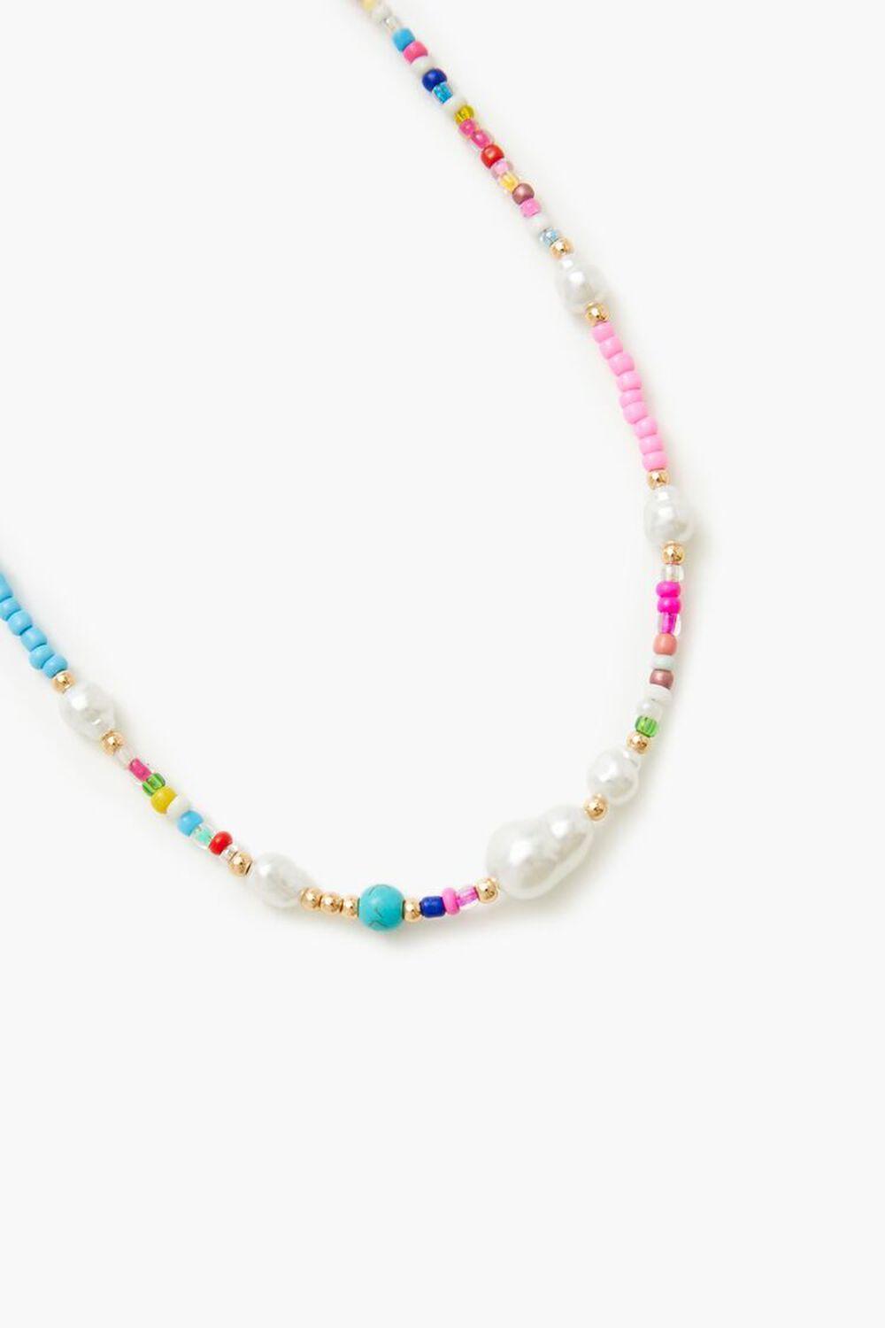 Beaded Faux Pearl Necklace | Forever 21 Product Image