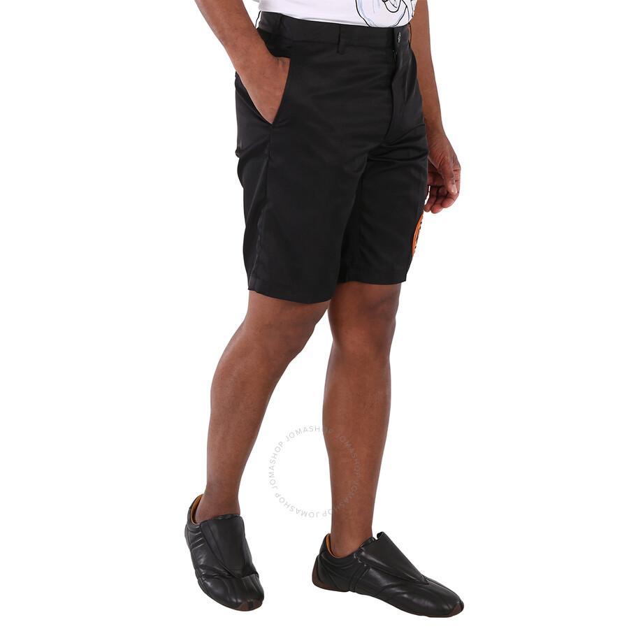 Men's Black Shibden Shark-print Chino Shorts Product Image