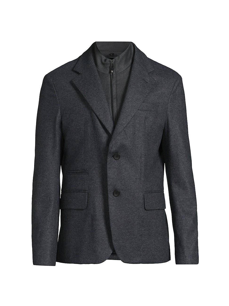 Mens Stretch Wool Zip Insert Jacket Product Image