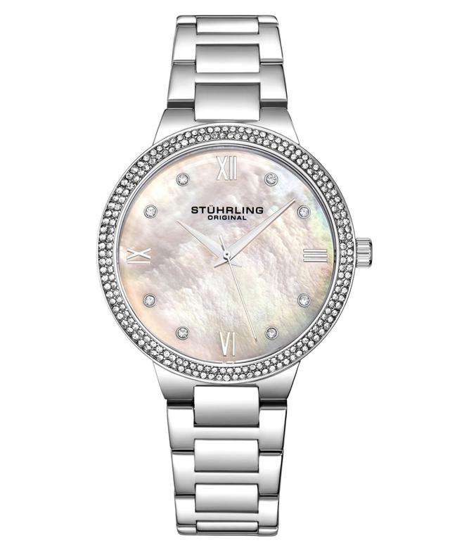 Womens Quartz Silver-Tone Link Bracelet Watch 38mm Product Image