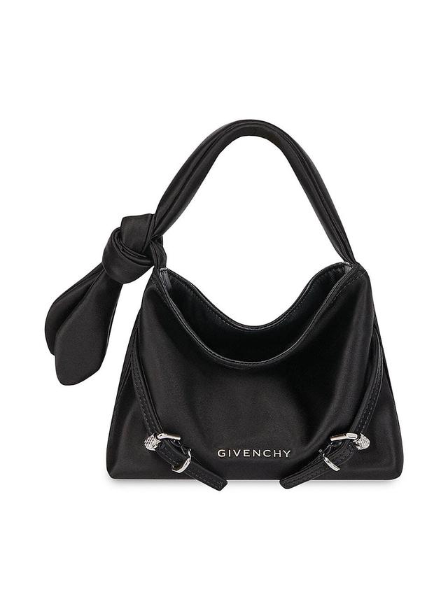 Womens Nano Voyou Bag in Satin with Bow Detail Product Image