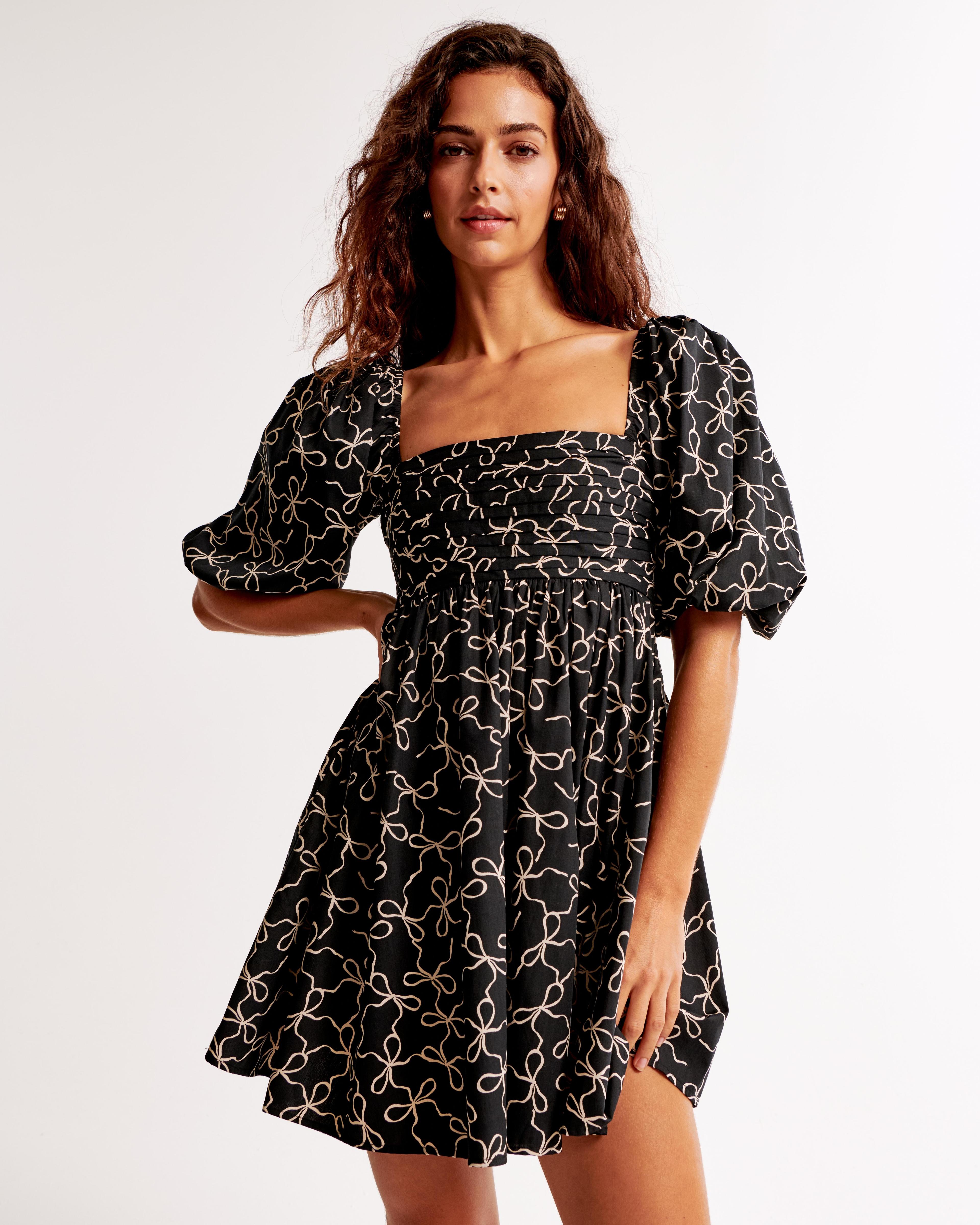 Emerson Poplin Puff Sleeve Mini Dress Product Image