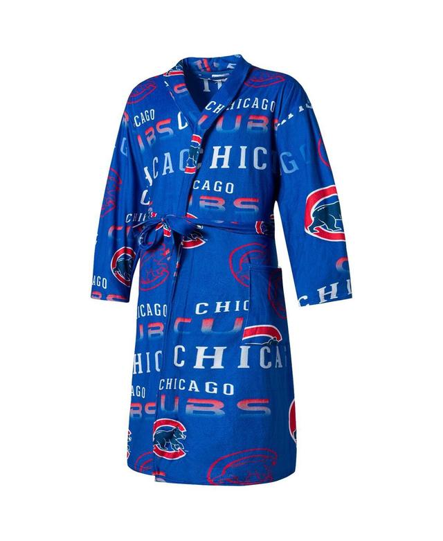 Mens Concepts Sport Royal Chicago Cubs Windfall Microfleece Allover Robe Product Image