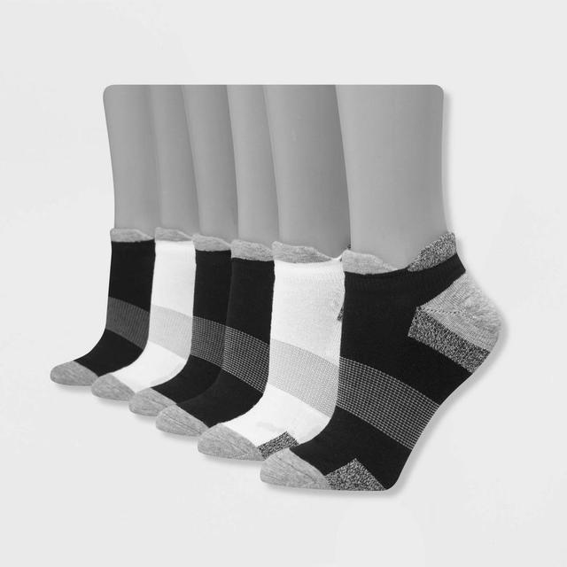 Hanes Performance Womens Extended Size Cushioned 6pk No Show Tab Athletic Socks - Assorted Colors 8-12 Product Image