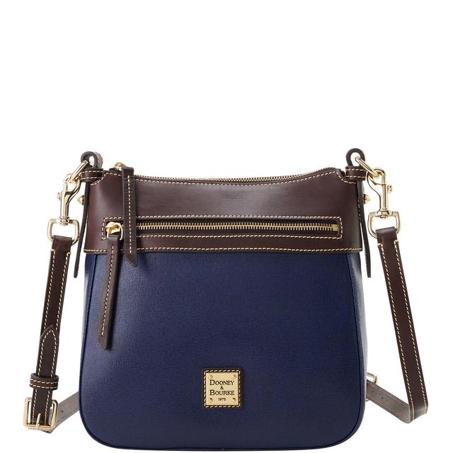 Dooney & Bourke Womens Saffiano Leather Crossbody 25 Bag in Marine Product Image