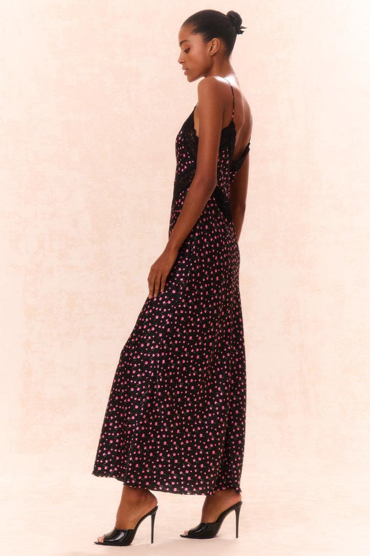 Serita Silk Floral Maxi Dress Product Image