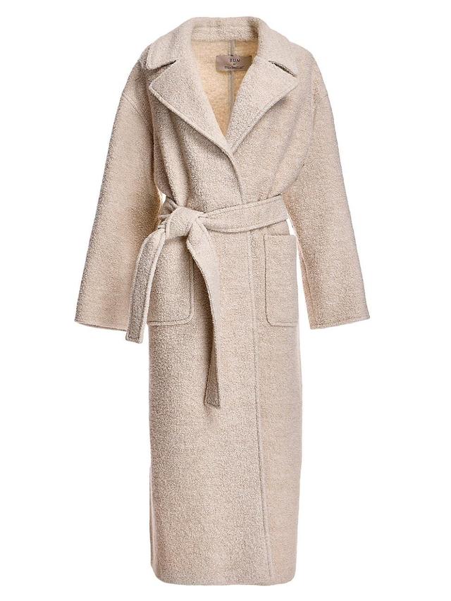 Womens Belted Wool & Alpaca Coat Product Image