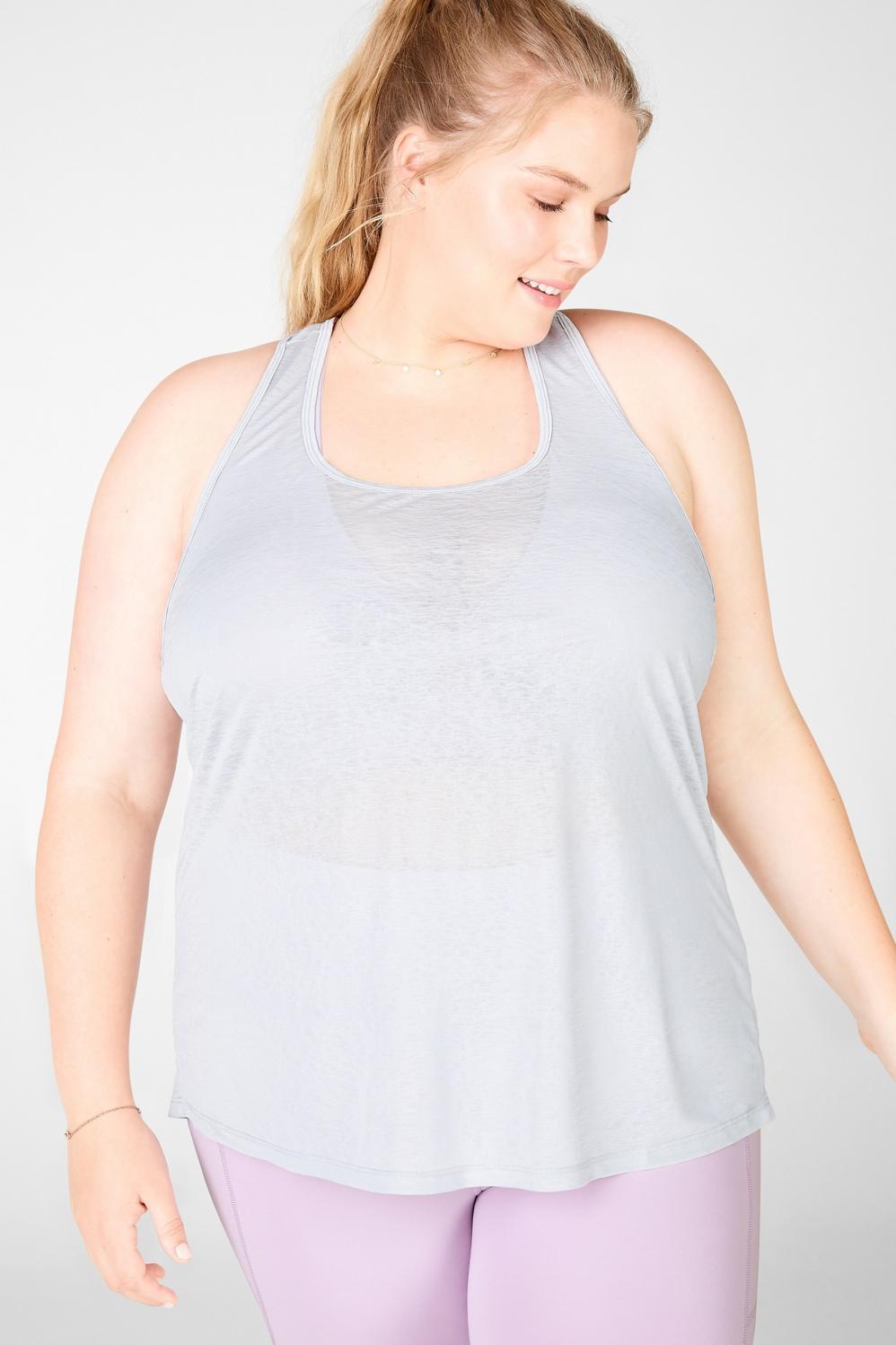 Fabletics Ryan Logo Tank Womens Mineral/Mineral Logo plus Size 4X Product Image