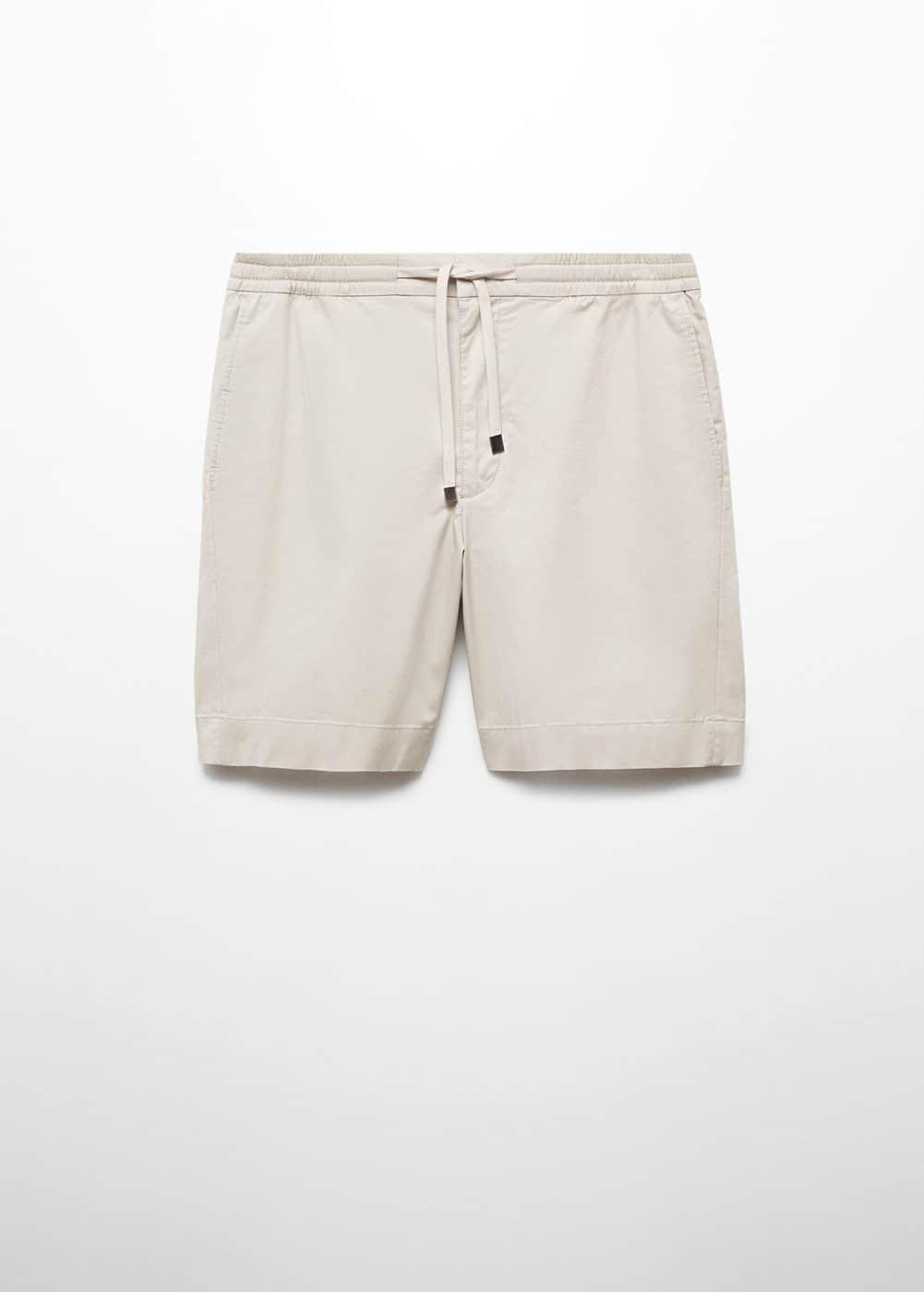 MANGO MAN - Slim fit cotton Bermuda shorts beigeMen Product Image