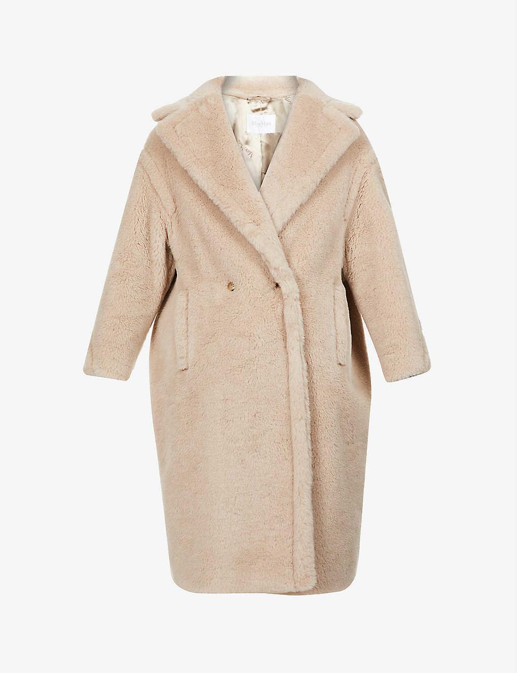 MAX MARA Teddy Camel-blend Coat In Arena Product Image