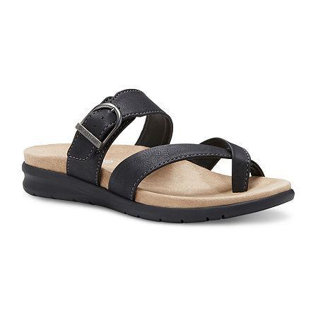 Eastland Sienna Womens Slide Sandals Light Grey Product Image