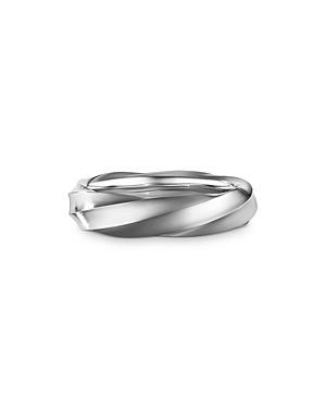 Mens Cable Edge Sterling Silver Band Ring Product Image