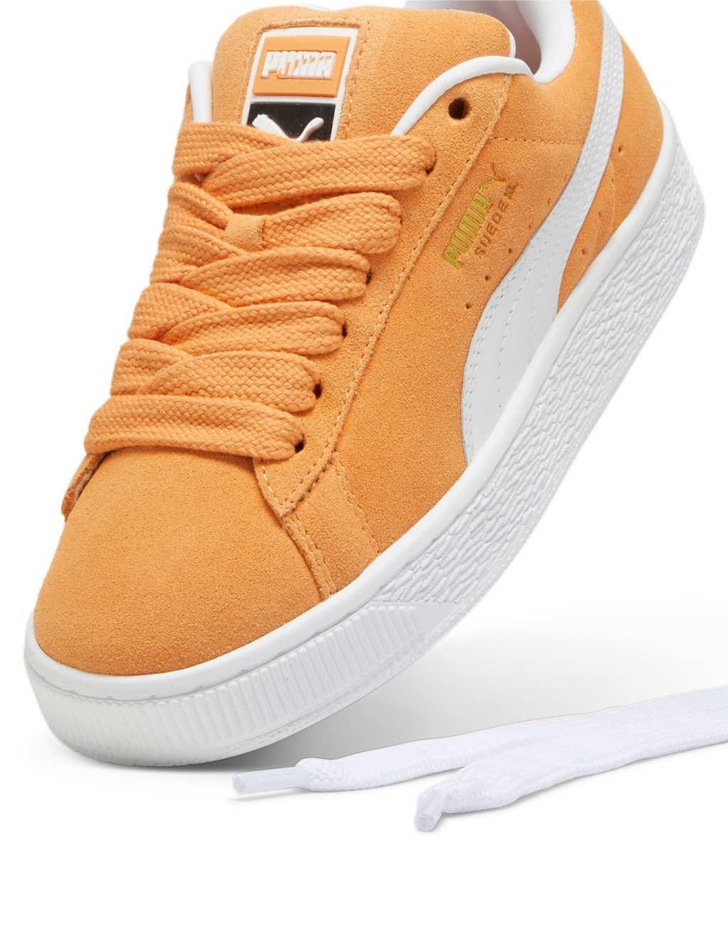 PUMA Suede XL sneakers in mustard yellow and white Product Image