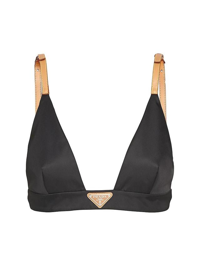 Womens Re-Nylon Triangle Bra Top Product Image