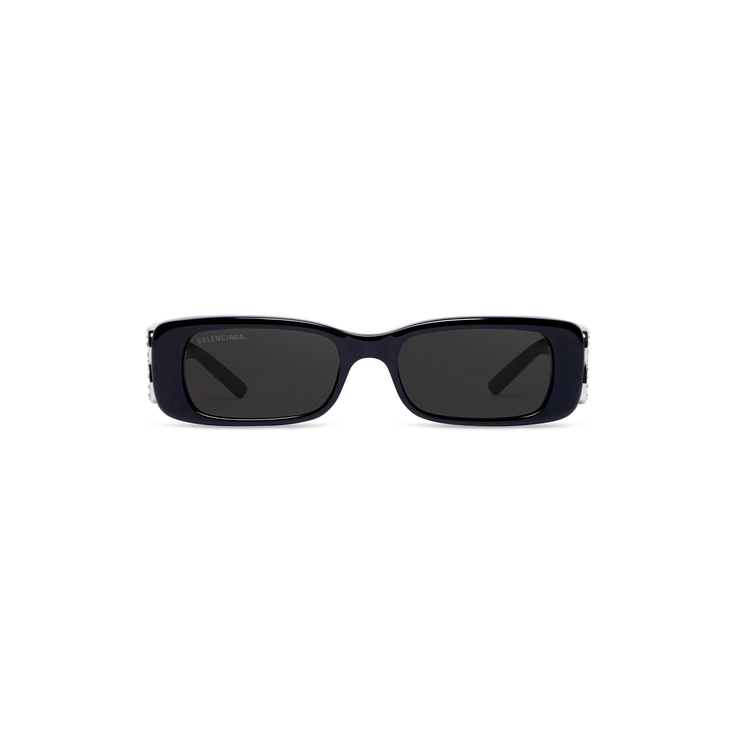 Women's Dynasty Rectangle Sunglasses in Black Product Image