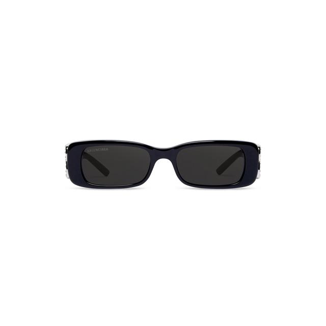 Women's Dynasty Rectangle Sunglasses in Black Product Image