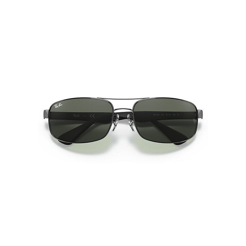 Ray-Ban Mens 0RB3445 61mm Rectangle Polarized Sunglasses Product Image