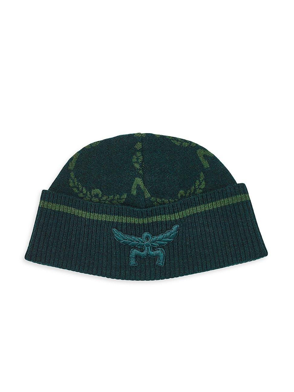 Mens Logo Wool & Cashmere-Blend Beanie Product Image