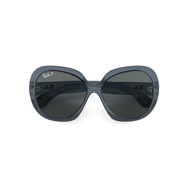 Ray-Ban Jackie Ohh II Transparent Sunglasses Frame Grey Lenses Polarized Product Image