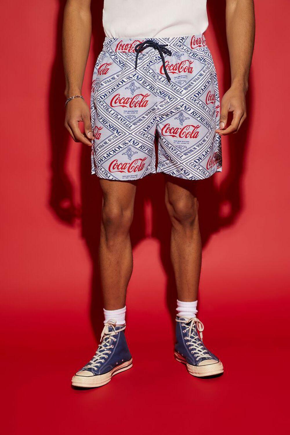 Coca-Cola Print Swim Trunks | Forever 21 Product Image