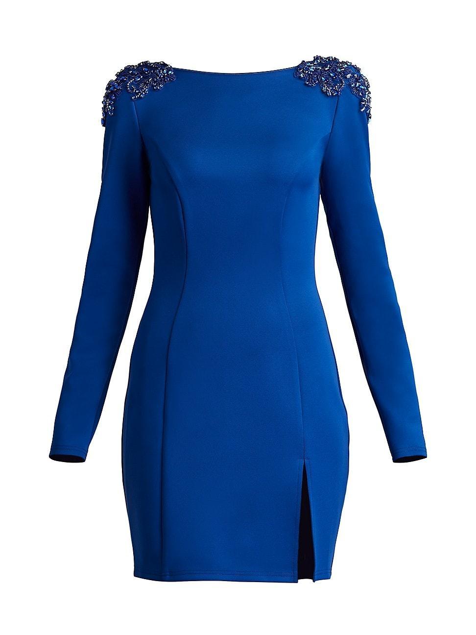 Tadashi Shoji Womens Boca Embellished Mini Dress Product Image