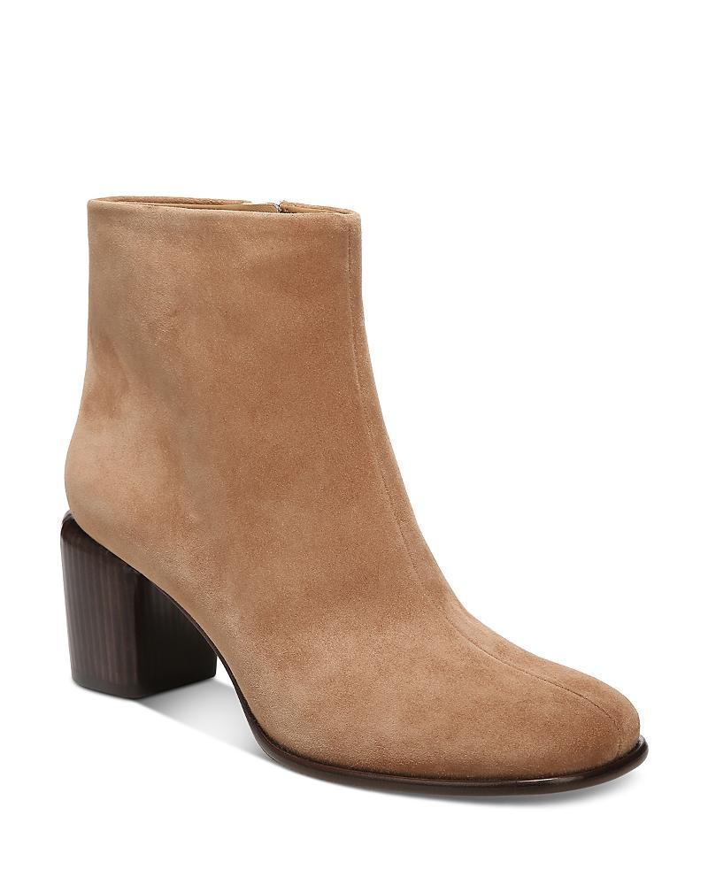 Vince Womens Maggie Zip Up Block Heel Booties Product Image