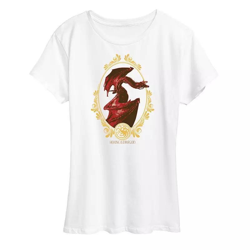 Womens House of the Dragon Three Dragons Graphic Tee Product Image