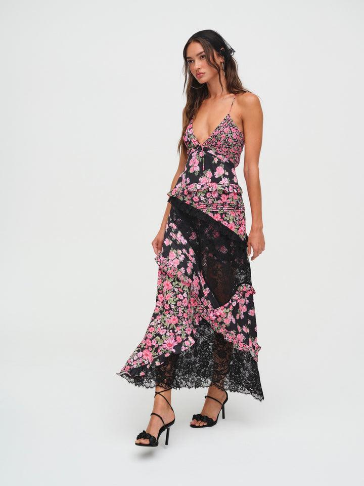 Rosalyn Maxi Dress — Black Product Image