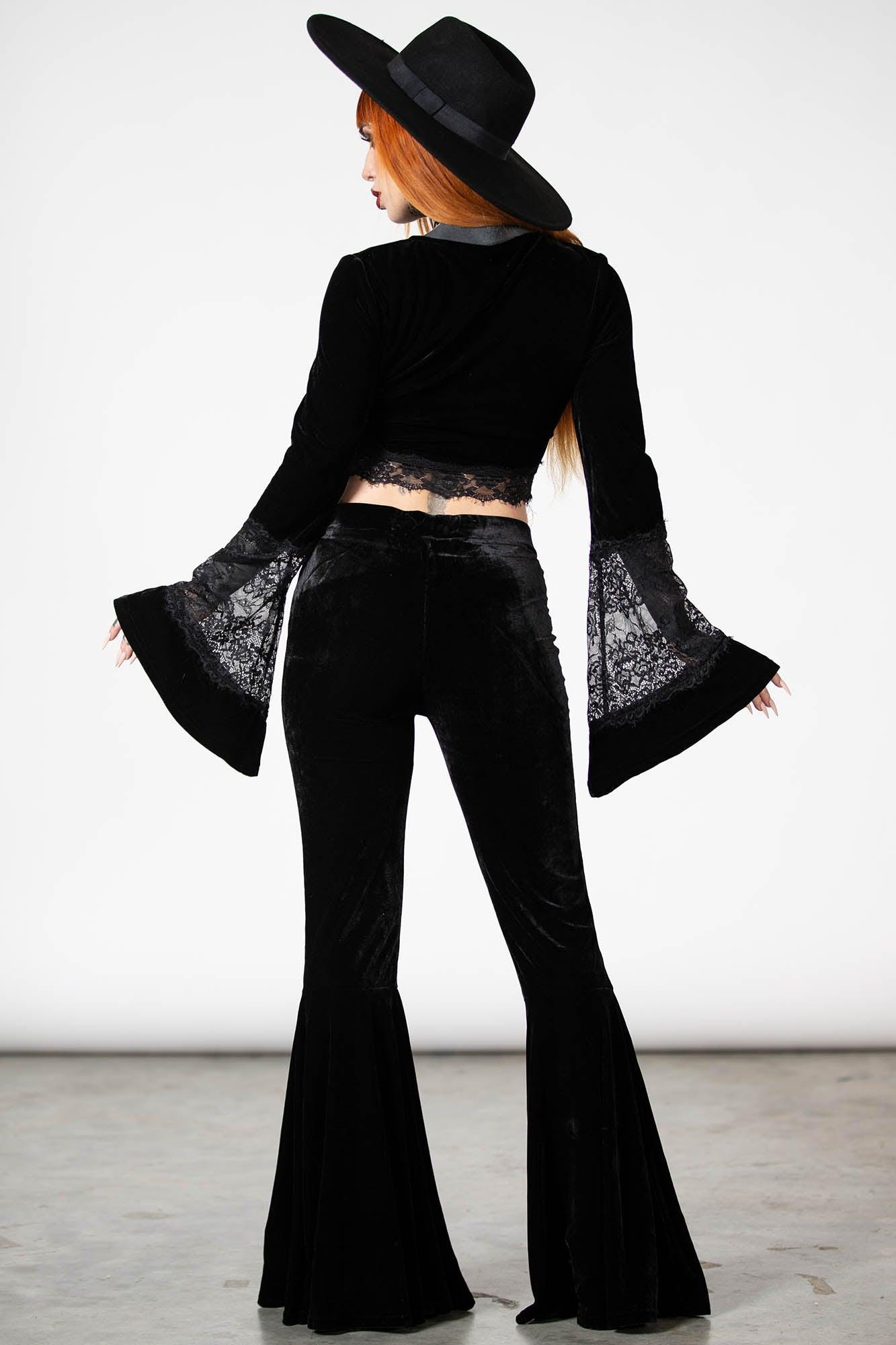 Marisol Velvet Bell Bottoms Female Product Image