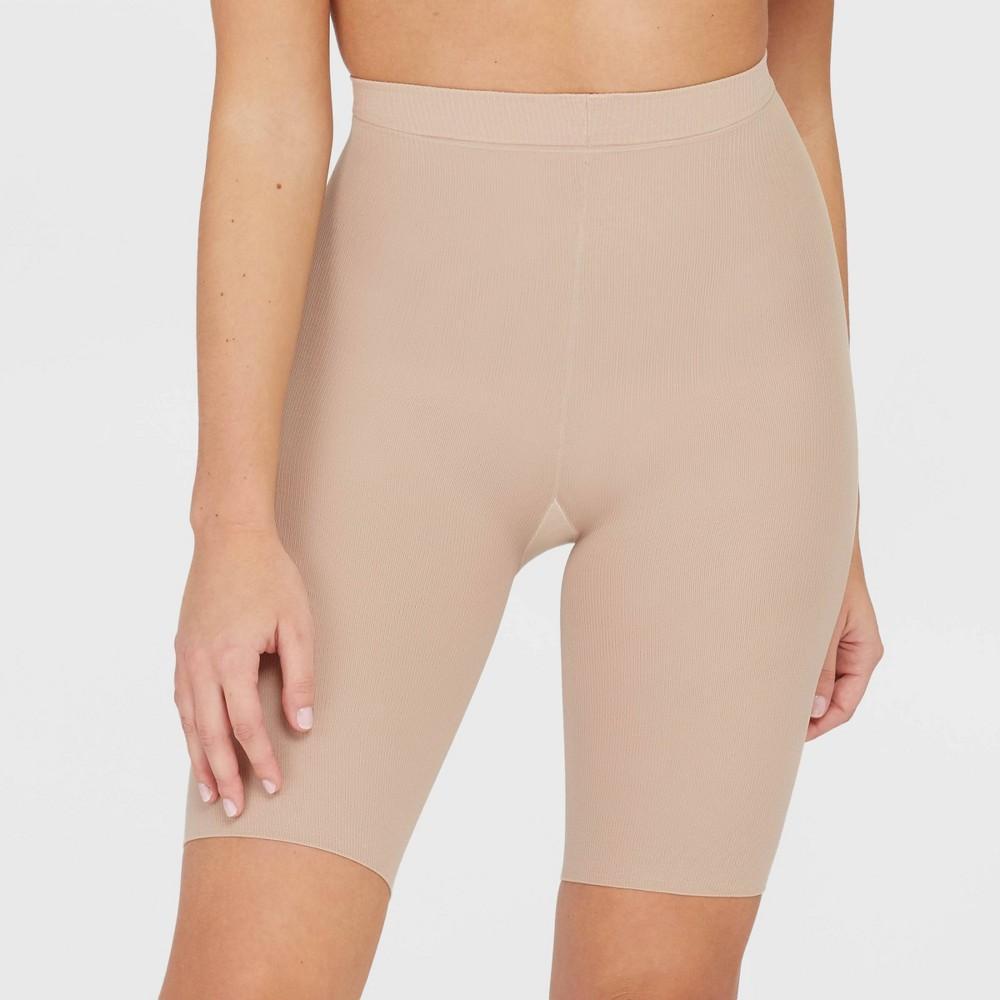 ASSETS by SPANX Womens Mid-Thigh Shaper - Tan 1 Product Image