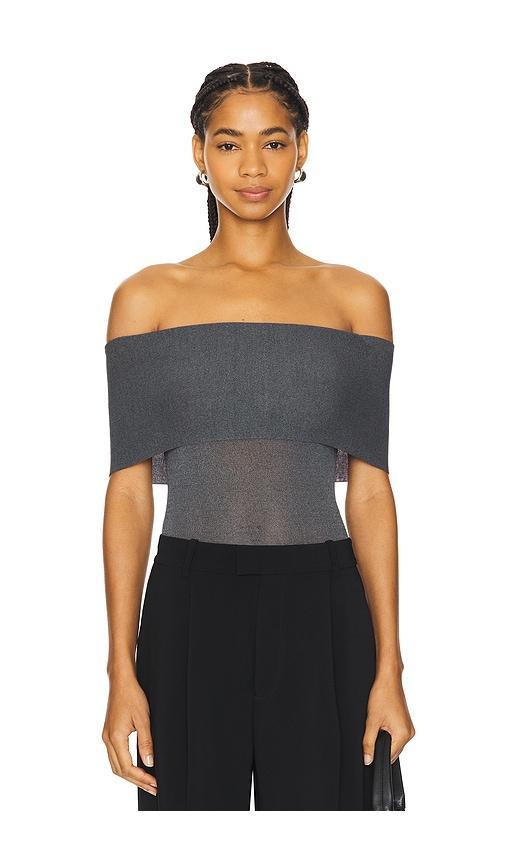 Lovers and Friends Anita Top in Charcoal Grey Product Image