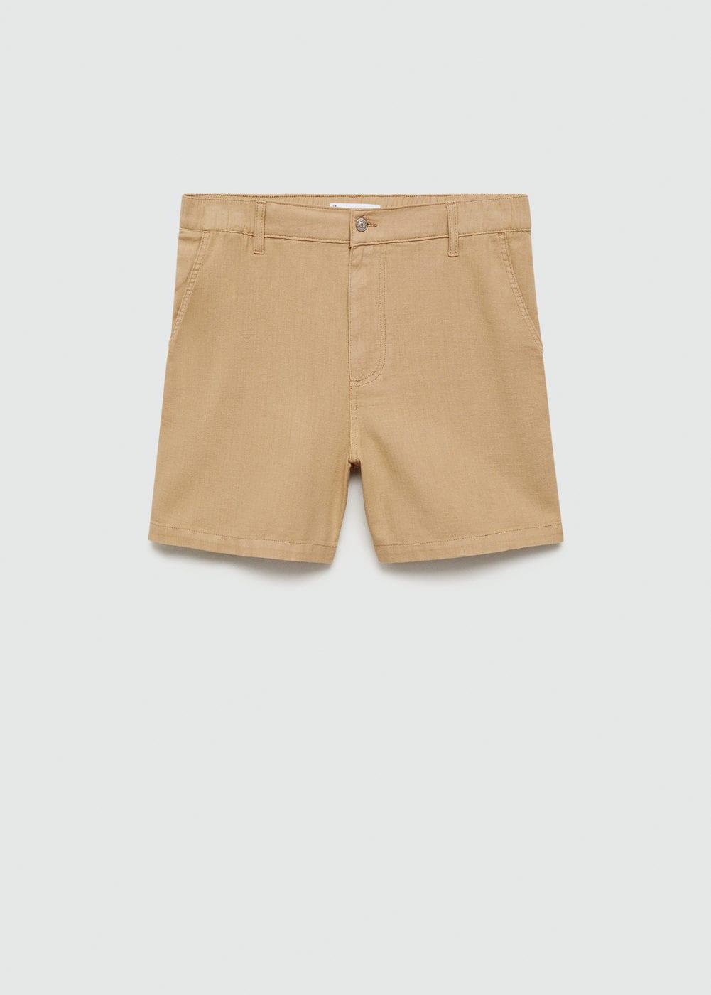 MANGO MAN - Pockets cotton Bermuda shorts ochreMen Product Image