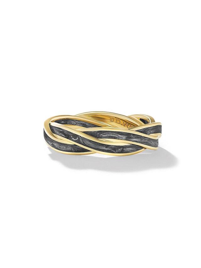 Mens DY Helios Band Ring in 18K Yellow Gold Product Image