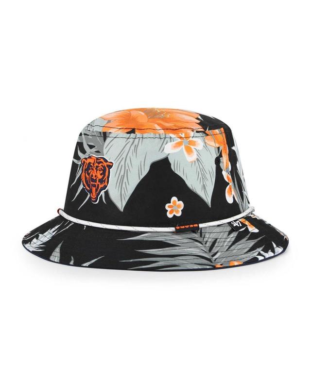 Mens 47 Brand Black Chicago Bears Dark Tropic Bucket Hat Product Image