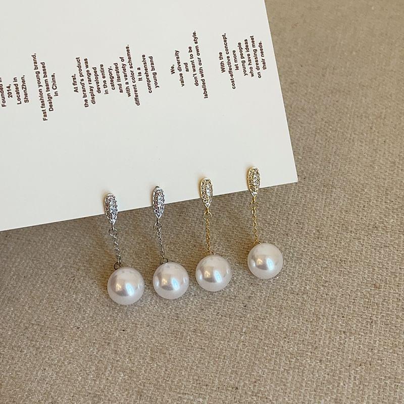 Faux Pearl Drop Earring Product Image