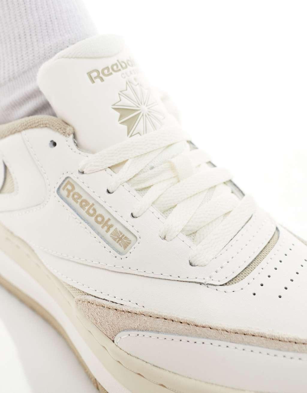 Reebok Club C Extra sneakers in white and beige Product Image