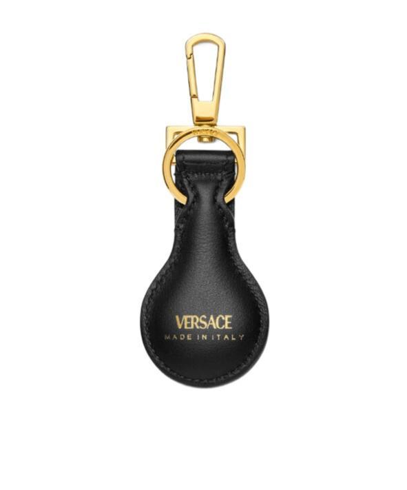 VERSACE Medusa Plaque Keyring In Black Product Image