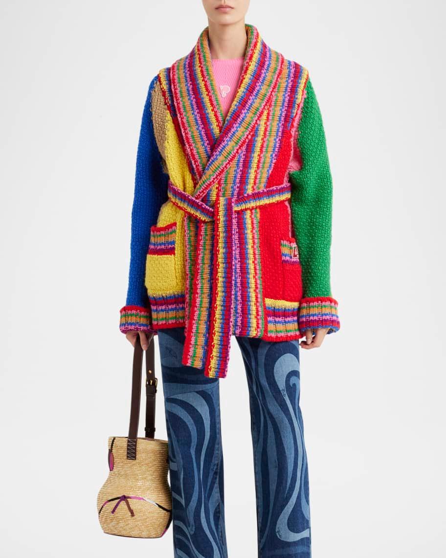 Multicolor Wool Wrap Cardigan product image