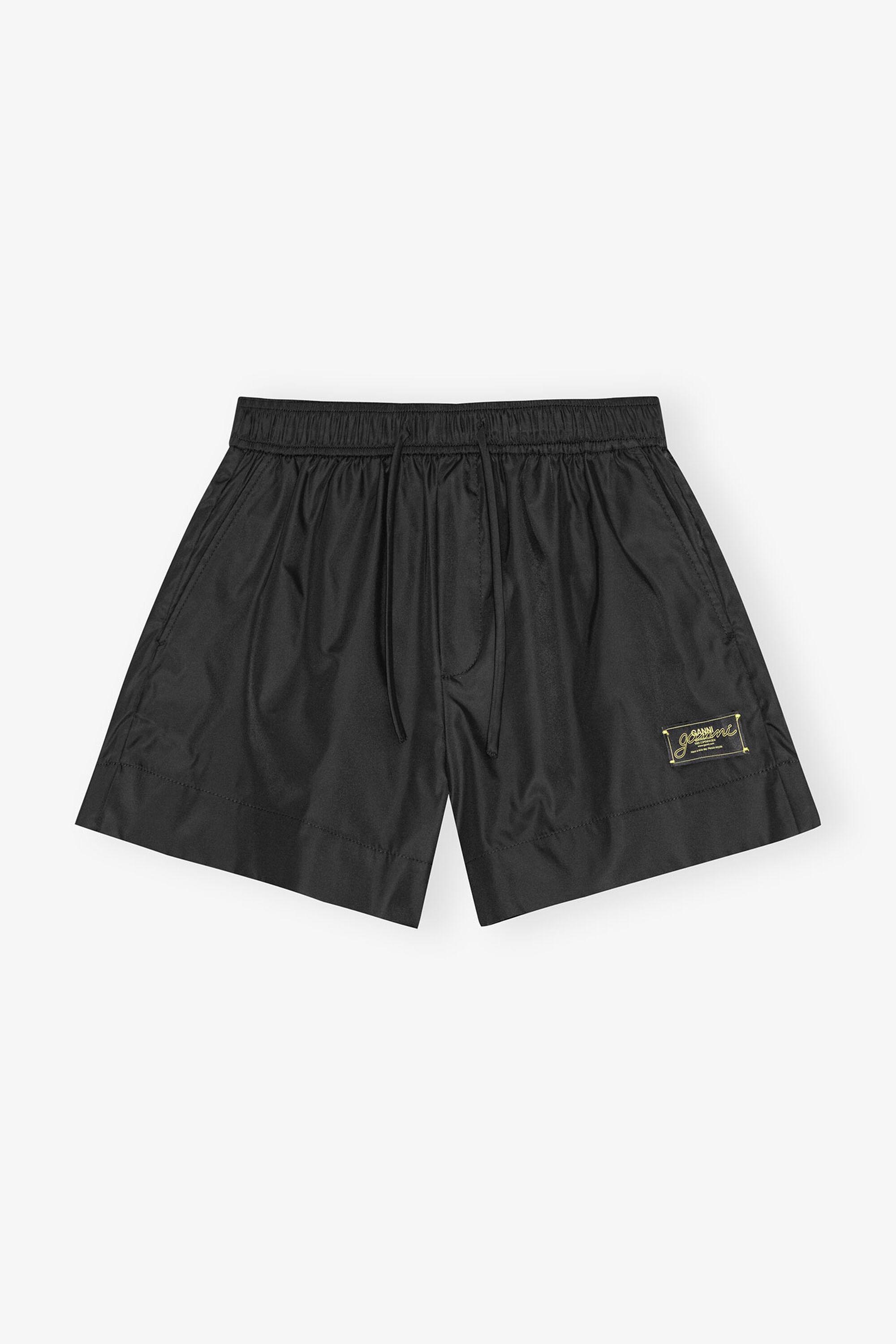 Black Duchesse Nylon Shorts Product Image