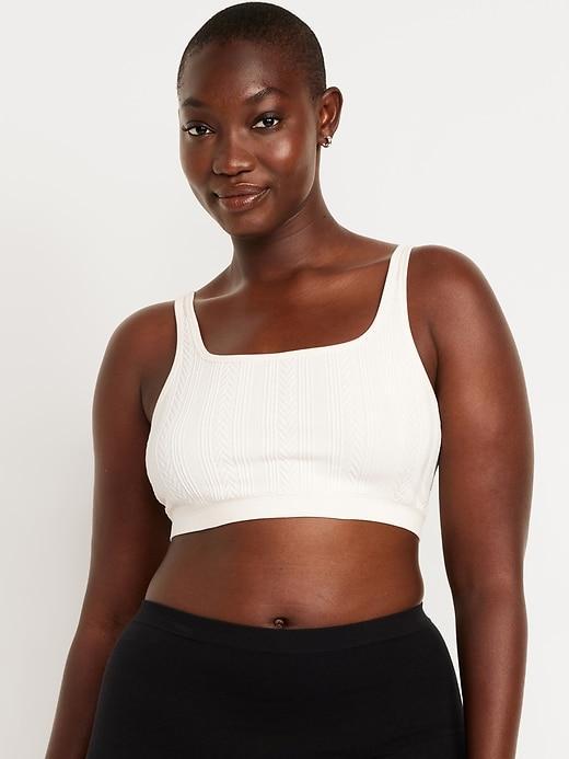 Seamless Cable-Knit Bralette Product Image