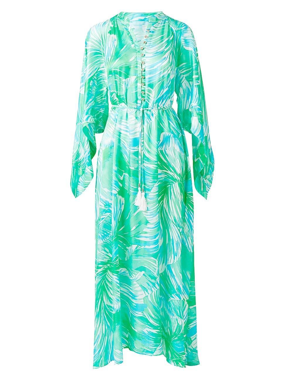 Edith Printed Maxi Sun Dress Coverup Product Image